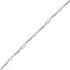 Thumbnail Image 2 of Ethiopian Opal & Diamond Bracelet 10K Rose Gold 7.25&quot;