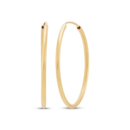 Polished Endless Hoop Earrings 14K Yellow Gold 20mm