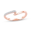 Thumbnail Image 1 of Diamond Swirl Anniversary Ring 1/15 ct tw 10K Rose Gold