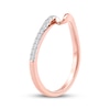 Thumbnail Image 2 of Diamond Swirl Anniversary Ring 1/15 ct tw 10K Rose Gold