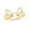 Thumbnail Image 1 of Cultured Pearl Bow Ring 10K Yellow Gold