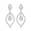 Thumbnail Image 2 of Multi-Diamond Marquise Dangle Earrings 1/2 ct tw 10K White Gold