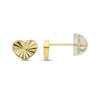 Thumbnail Image 1 of Children's Diamond-Cut Heart Stud Earrings 14K Yellow Gold