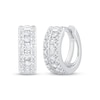 Thumbnail Image 1 of Diamond Huggie Hoops 1/3 ct tw 10K White Gold