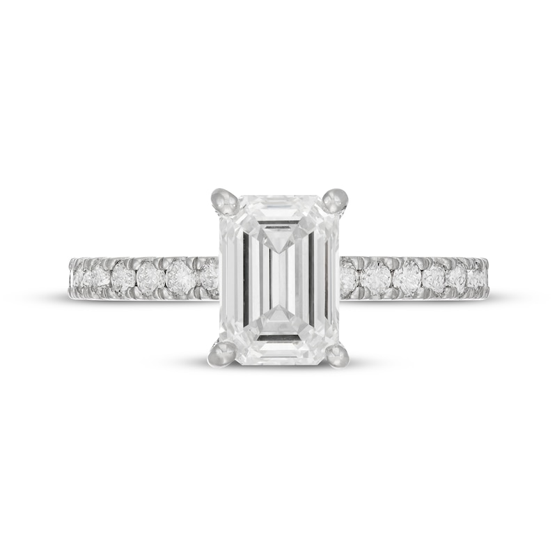 Neil Lane Artistry Emerald-Cut  Lab-Grown diamond Engagement Ring 2-1/2 ct tw 14K White Gold