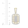 Thumbnail Image 3 of Linked Always Men's Diamond Chain Link Dog Tag Charm 1 ct tw 10K Yellow Gold