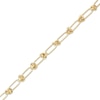 Thumbnail Image 2 of Hollow Love Knot Link Bracelet 10K Yellow Gold 7.5&quot;