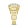 Thumbnail Image 2 of Men's Multi-Diamond Center Grid Ring 1/2 ct tw 10K Yellow Gold