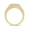 Thumbnail Image 3 of Men's Multi-Diamond Center Grid Ring 1/2 ct tw 10K Yellow Gold