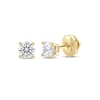 Thumbnail Image 0 of Lab-Grown Diamonds by KAY Round-cut Solitaire Stud Earrings 1/2 ct tw 14K Yellow Gold (F/SI2)