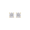 Thumbnail Image 1 of Lab-Grown Diamonds by KAY Round-cut Solitaire Stud Earrings 1/2 ct tw 14K Yellow Gold (F/SI2)