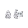 Thumbnail Image 1 of Diamond Teardrop Stud Earrings 1/2 ct tw 10K White Gold