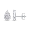 Thumbnail Image 3 of Diamond Teardrop Stud Earrings 1/2 ct tw 10K White Gold