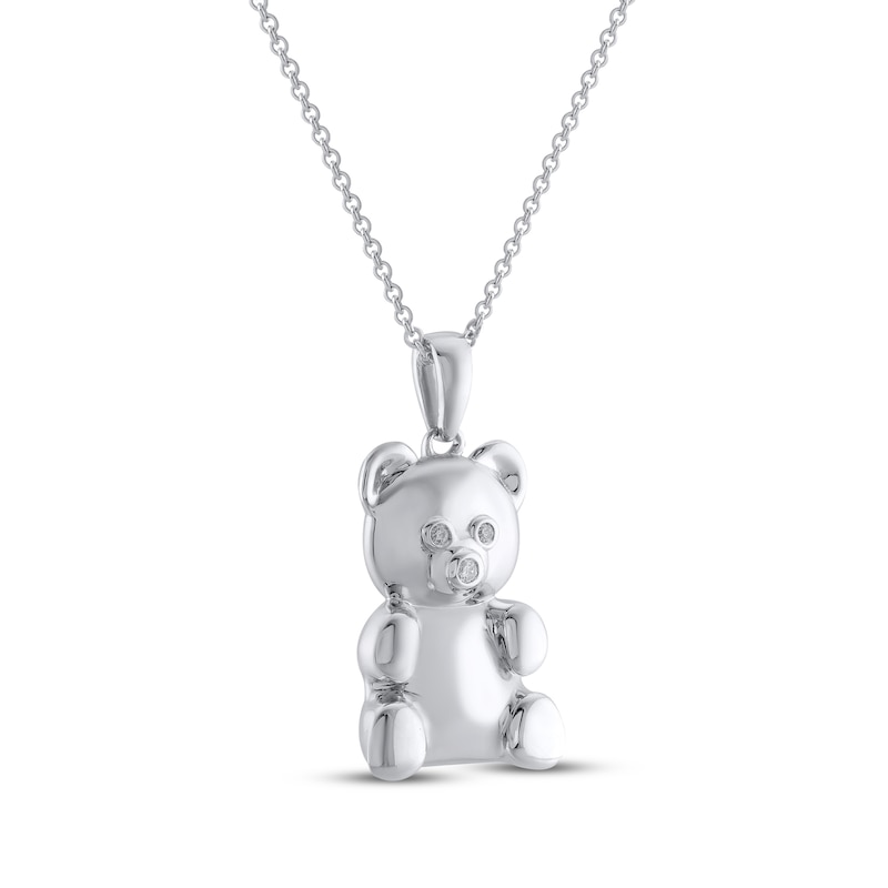 Teddy Bear Jewelry Collection Honoring St. Jude Diamond Necklace 1/20