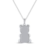 Thumbnail Image 3 of Teddy Bear Jewelry Collection Honoring St. Jude Diamond Necklace 1/20 ct tw Sterling Silver 18&quot;