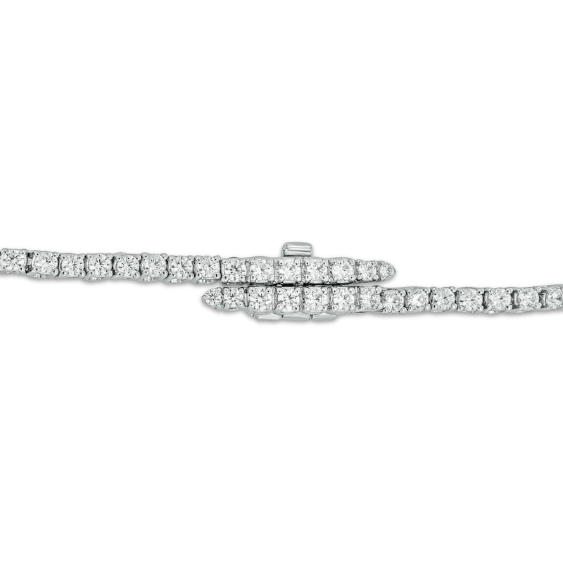 Diamond Tennis Bracelet with Magnetic Clasp 2 ct tw 10K White Gold 7"