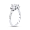 Thumbnail Image 1 of Lab-Created Diamonds by KAY Oval-Cut Three-Stone Engagement Ring 2 ct tw 14K White Gold