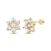 Thumbnail Image 0 of Children's Cubic Zirconia Flower Stud Earrings 14K Yellow Gold