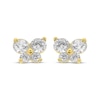 Thumbnail Image 2 of Children's Cubic Zirconia Butterfly Stud Earrings 14K Yellow Gold