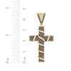 Thumbnail Image 3 of Men's Brown Diamond Cross Charm 1/2 ct tw 10K Yellow Gold