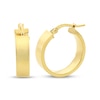 Thumbnail Image 1 of Flat Hoop Earrings 10K Yellow Gold 15mm