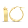 Thumbnail Image 3 of Flat Hoop Earrings 10K Yellow Gold 15mm