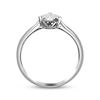 Thumbnail Image 2 of Multi-Diamond Pear-Shaped Promise Ring 1/6 ct tw Sterling Silver