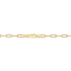 Thumbnail Image 3 of Charmed Memories Paperclip Chain Bracelet 3.5mm Hollow 10K Yellow Gold 7.5&quot;