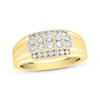 Thumbnail Image 1 of Men's Diamond Multi-Row Ring 1 ct tw 10K Yellow Gold