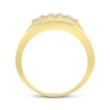 Thumbnail Image 3 of Men's Diamond Multi-Row Ring 1 ct tw 10K Yellow Gold