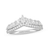 Thumbnail Image 1 of Neil Lane Premiere Pear, Marquise & Round-Cut Diamond Anniversary Band 1 ct tw 14K White Gold