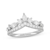 Thumbnail Image 1 of Neil Lane Pear, Round & Marquise-Cut Diamond Chevron Anniversary Ring 1-1/2 ct tw 14K White Gold