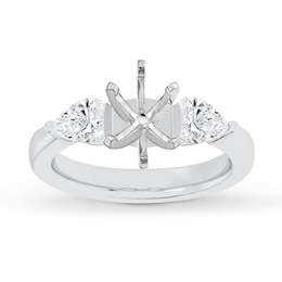 Lab-Created Diamonds by KAY Engagement Ring Setting 3/4 ct tw 14K White Gold