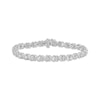 Thumbnail Image 1 of Diamond XO Link Bracelet 1/20 ct tw Sterling Silver 7&quot;