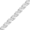 Thumbnail Image 2 of Diamond XO Link Bracelet 1/20 ct tw Sterling Silver 7&quot;