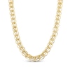 Thumbnail Image 1 of Hollow V Circle Chain Necklace 8.9mm 10K Yellow Gold 18&quot;