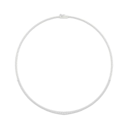 Lab-Grown Diamonds by KAY Riviera Necklace 3 ct tw 10K White Gold 17&quot;