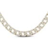 Thumbnail Image 1 of Men's Diamond Angled Curb Chain Necklace 3 ct tw 10K Yellow Gold 22&quot;