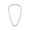 Thumbnail Image 3 of Men's Diamond Angled Curb Chain Necklace 3 ct tw 10K Yellow Gold 22&quot;