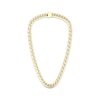 Thumbnail Image 4 of Men's Diamond Angled Curb Chain Necklace 3 ct tw 10K Yellow Gold 22&quot;