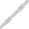 Thumbnail Image 2 of Men's Diamond Rectangle Station Curb Chain Bracelet 2 ct tw Sterling Silver 8.5&quot;