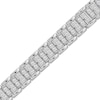 Thumbnail Image 2 of Lab-Grown Diamonds by KAY Men's Link Bracelet 5 ct tw 10K White Gold 8.5&quot;