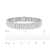 Thumbnail Image 5 of Lab-Grown Diamonds by KAY Men's Link Bracelet 5 ct tw 10K White Gold 8.5&quot;