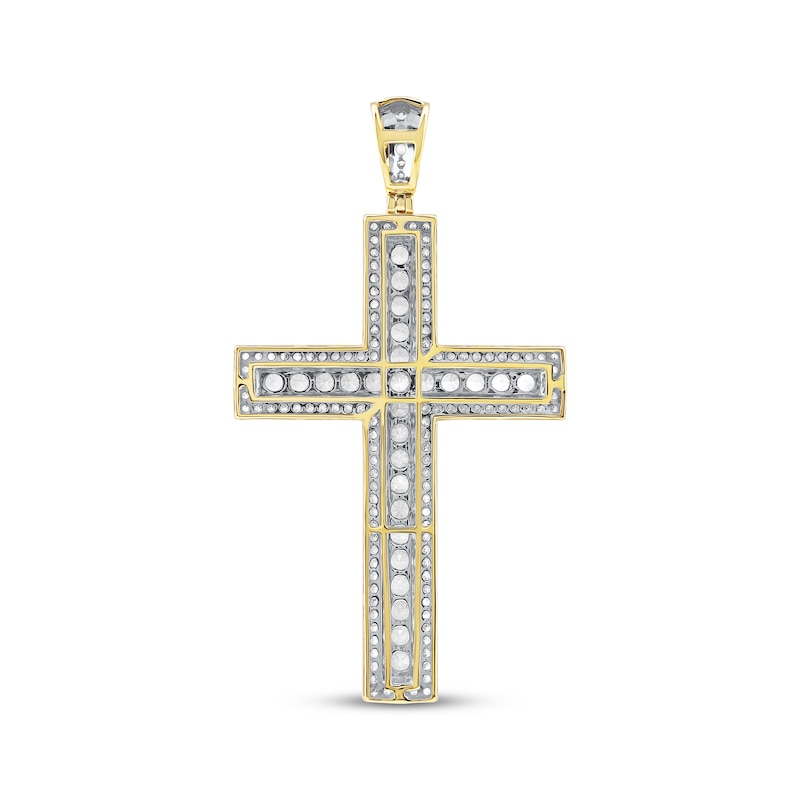 Main Image 3 of Men's Diamond Cross Charm 5 ct tw 14K Yellow Gold