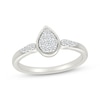 Thumbnail Image 1 of Lab-Grown Diamonds by KAY Multi-Stone Pear-Shaped Promise Ring 1/5 ct tw Sterling Silver