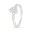 Thumbnail Image 2 of Lab-Grown Diamonds by KAY Multi-Stone Pear-Shaped Promise Ring 1/5 ct tw Sterling Silver