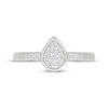 Thumbnail Image 4 of Lab-Grown Diamonds by KAY Multi-Stone Pear-Shaped Promise Ring 1/5 ct tw Sterling Silver