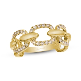 Le Vian Chain Link Ring 3/8 ct tw Diamonds 14K Honey Gold