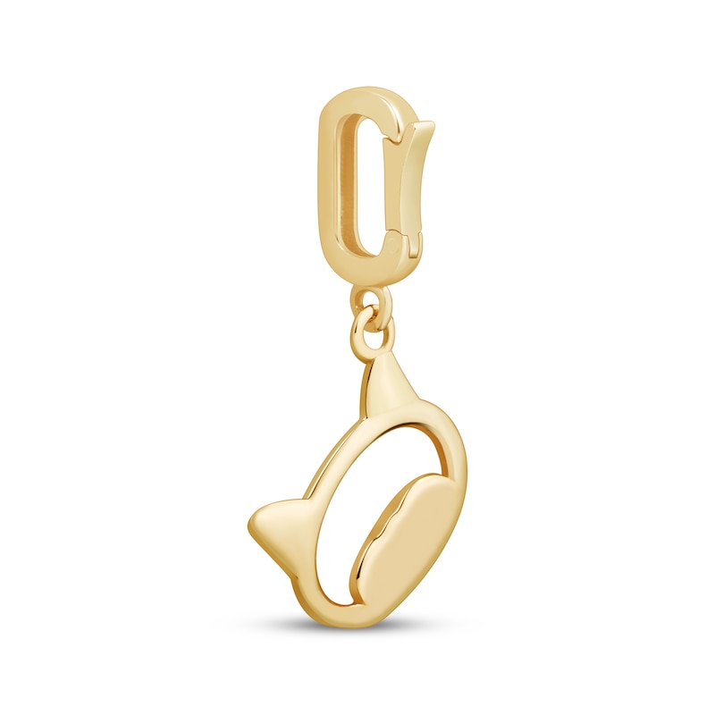 Main Image 3 of Charmed Memories Cat Face Charm 10K Yellow Gold