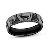 Thumbnail Image 1 of Now + Forever Men's Forest Scene Wedding Band 6.5mm Matte Black Titanium